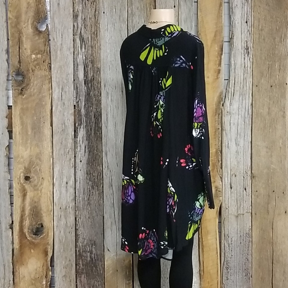 FREE PEOPLE BUTTERFLY PRINT DRESS/LONG TUNIC! - Picture 8 of 11